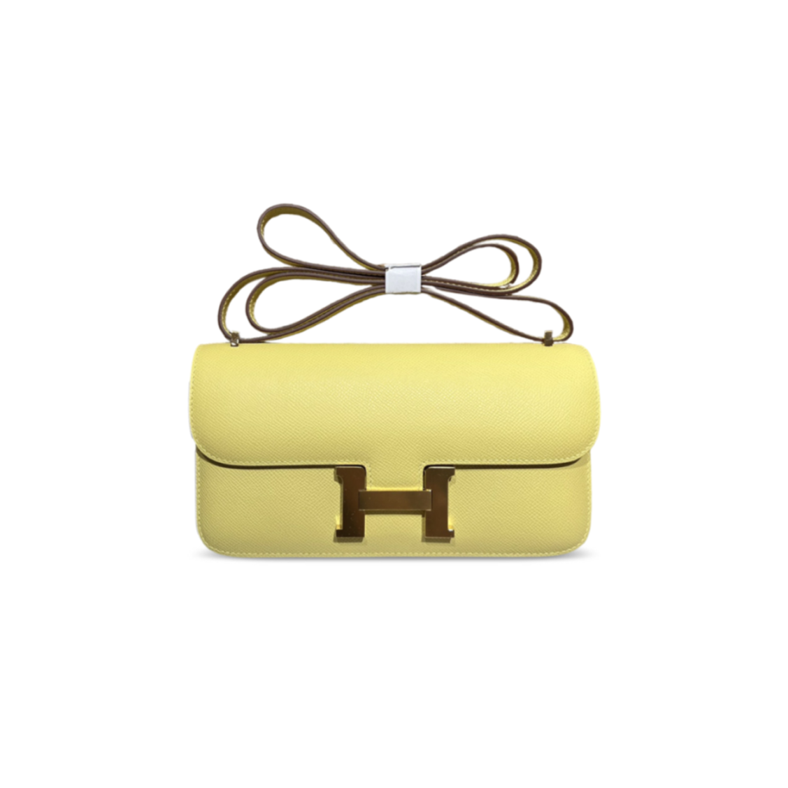 HERMES MASTER CONSTANCE ELAN EPSOM JAUNE POUSSIN GOLD HARDWARE (26*16*6cm)